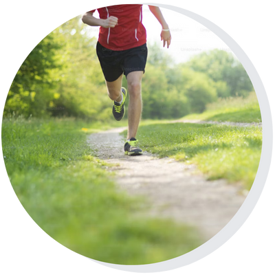 runneur dans la nature