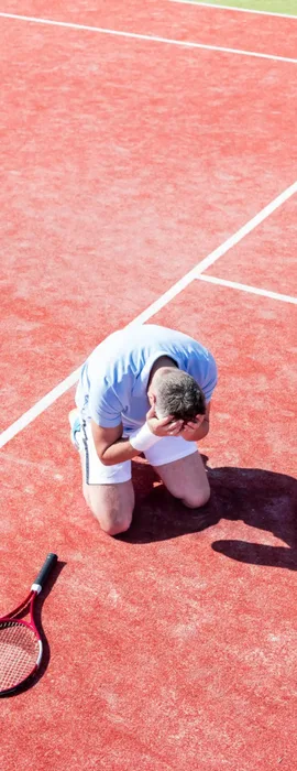 tennis homme decu